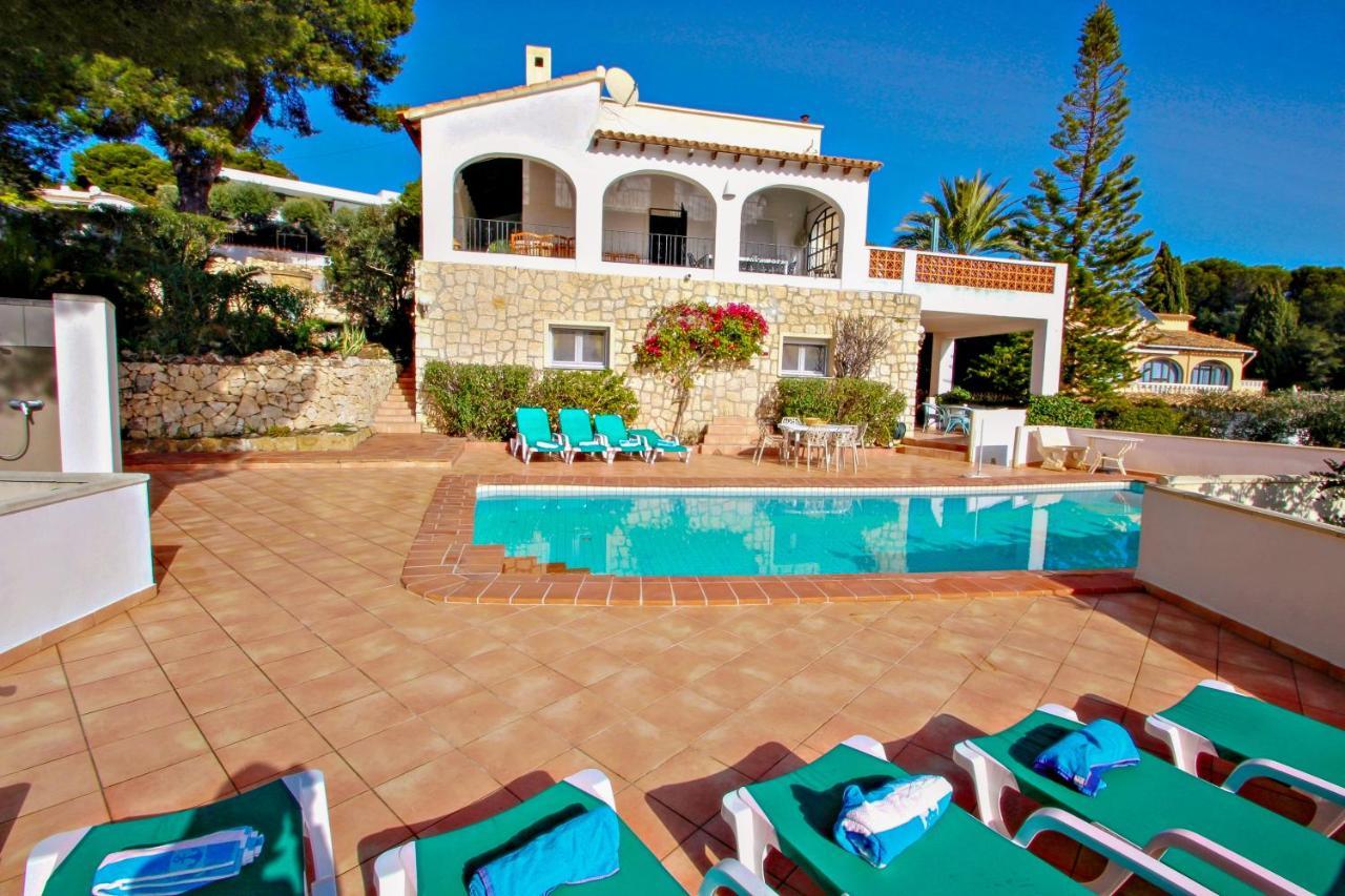 Dos Chicas - Sea View Villa With Private Pool In Moraira Теулада Экстерьер фото