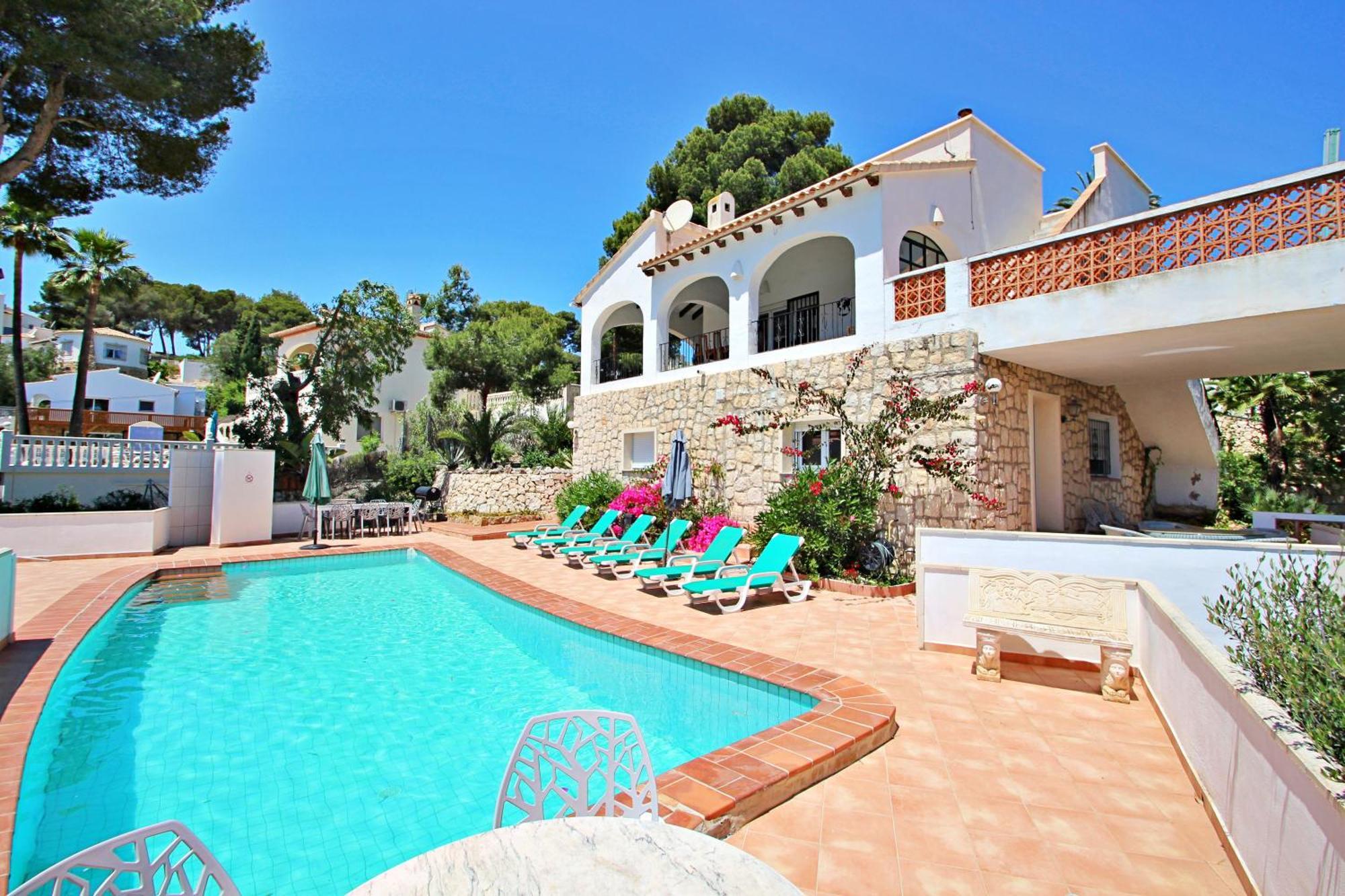 Dos Chicas - Sea View Villa With Private Pool In Moraira Теулада Экстерьер фото