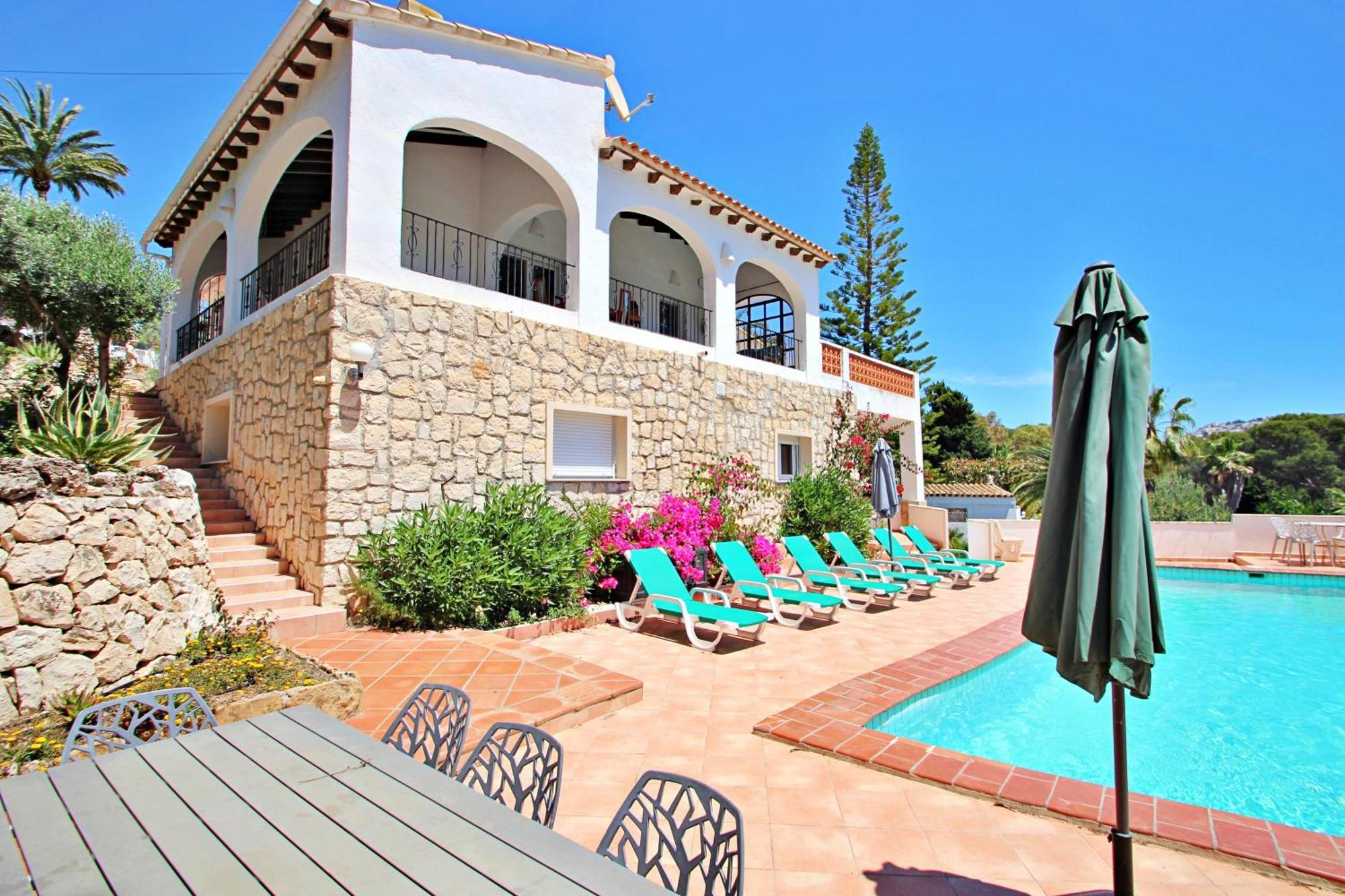 Dos Chicas - Sea View Villa With Private Pool In Moraira Теулада Экстерьер фото