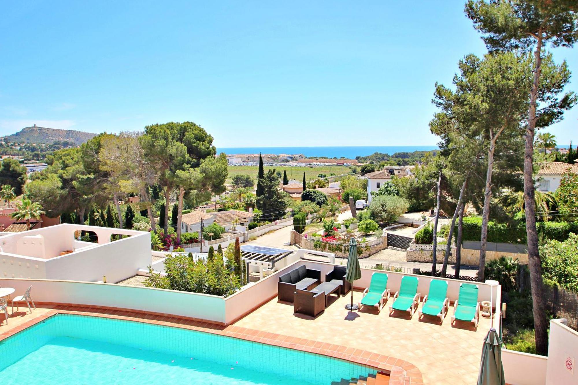Dos Chicas - Sea View Villa With Private Pool In Moraira Теулада Экстерьер фото